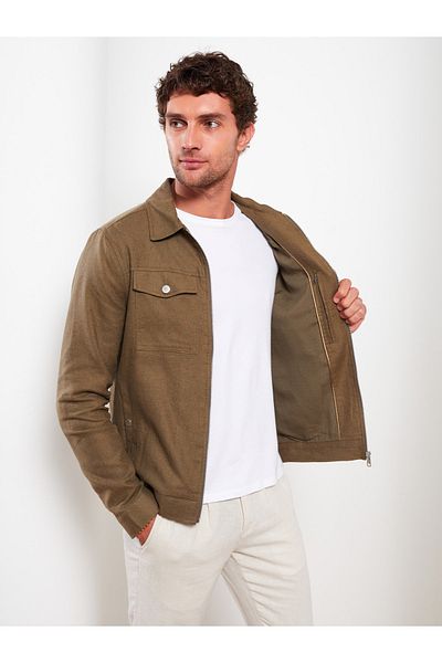 LC Waikiki Ανδρικό πουκάμισο γιακά παλτό Standard Fit