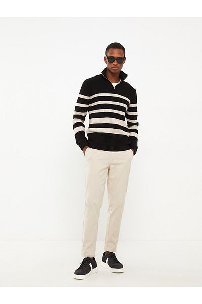 LC Waikiki Slim-Fit-Herrenhose in Leinenoptik
