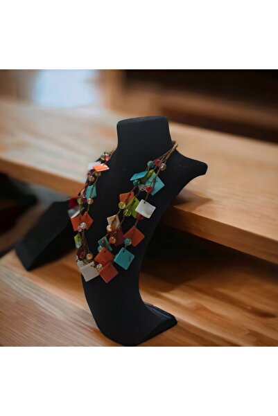 Budakoğulları Gümüş El Yapımı Etnik Otantik Hippi Bohem Sağlık Ağrı Dikkat Çakra Doğal Taş Kolye