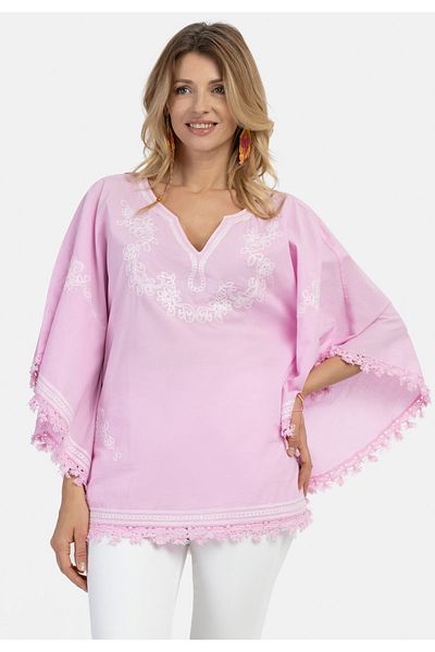 USHA FESTIVAL Poncho carnea
