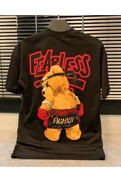 Machetta Βαμβακερό μπλουζάκι Unisex Oversize με στάμπα Feraless Teddy