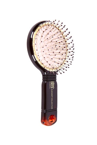 IRIS Elegant Collection Mirrored Metal Tip Bag Brush 51094