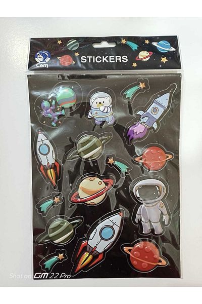Cem Embossed Stickers A4 Size (2 Pieces)