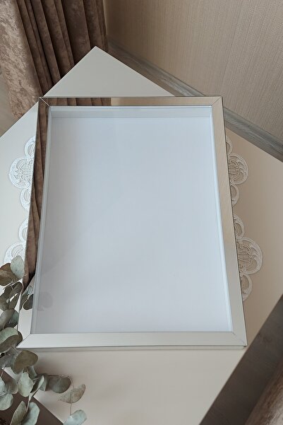 Verda Çerçeve 32x42 Cm Trandafir alb Cadru de memorie! Cadru foto! Cadru de memorie cu trandafiri - pentru buchetul miresei