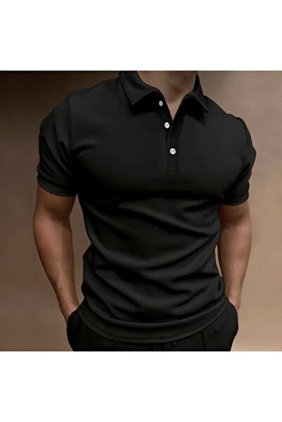 TROVE Ανδρικό μπλουζάκι Polo Neck Business - 100% βαμβάκι, κουμπιά, ειδικό σχ...