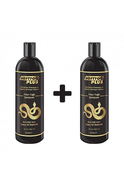Softto Plus 2 Pack Anti-Spill Snake Oil Shampoo 400 Ml+400 ml