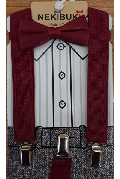 NEKİBUKİ Dječja vješalica za pantalone i set leptir mašne