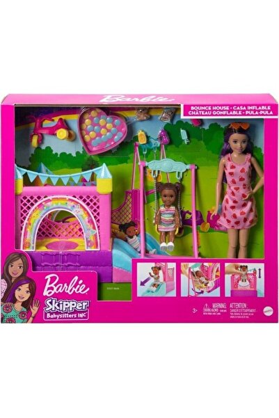 Barbie Oyuncak Bebek Bakıcısı Skipper Oyun Evi Seti Hhb67