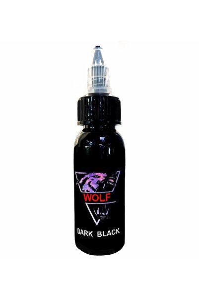 Wolf Koyu Siyah Dövme Boyası 30 ml - 1 Oz