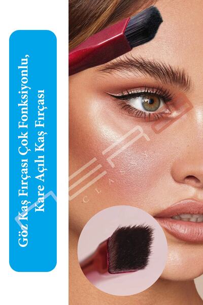 Nera Classy Göz Kaş Fırçası Çok Fonksiyonlu, Kare Açılı Kaş Fırçası