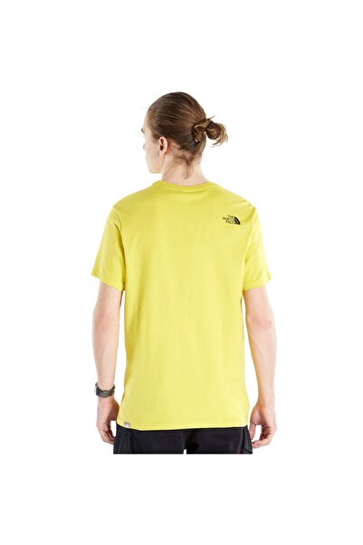 THE NORTH FACE M S/s Mountain Line Tee - Ανδρικό κίτρινο μπλουζάκι εξωτερικού χώρου Eu Nf00a3g27601