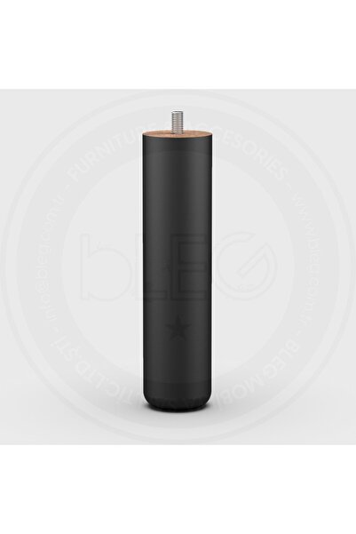 BLEG 18cm Ahşap Mobilya Ayağı - Siyah - Koltuk, Yatak Ve Dolaplar Için Mükemm...