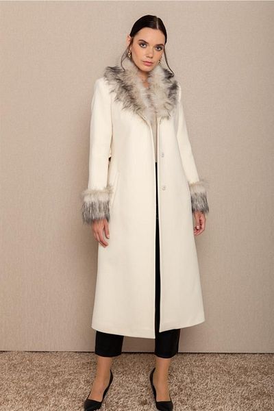 Concept. Coat - Ecru - Double-breasted