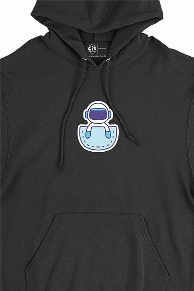 Cix Суитшърт с качулка Alien Minimal