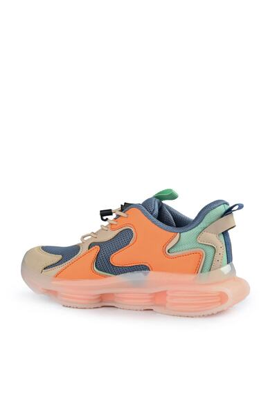 Vicco Orjinal Yazlık Erkek Çocuk Esnek Topuk Destekli Ortopedik Taban Akıllı Bağcıklı Spor Ayakkabı