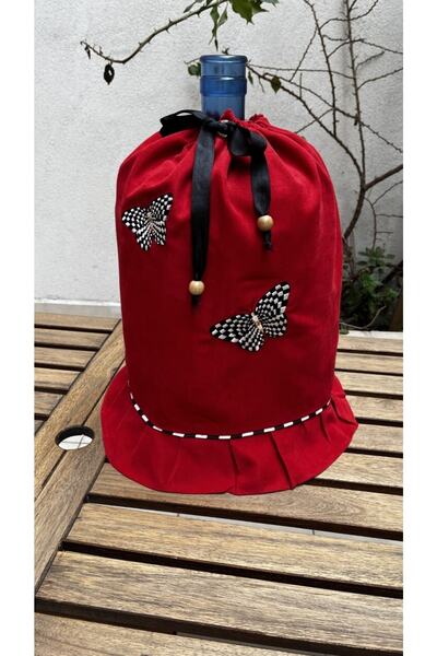 Çengelli İğne غطاء زجاجة - فراشة حمراء