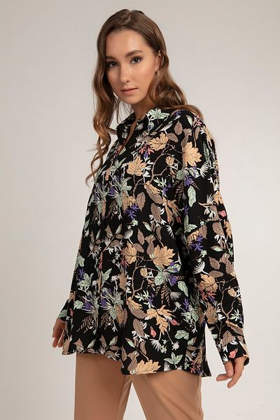 Pattaya Damen-Langarmshirt aus Viskose in Übergröße P21s201-2260