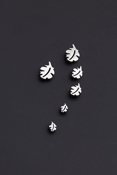 Sortie Aksesuar Yaprak Figürlü Paslanmaz Çelik Küpe Seti 004