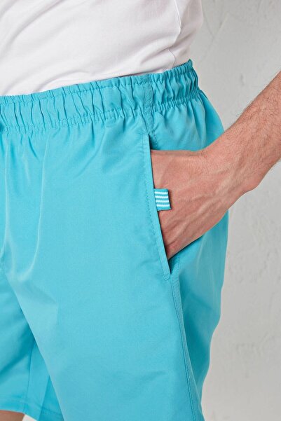 LC Waikiki Men's Turquoise Swim Shorts - Swimming, Knee Length Basic