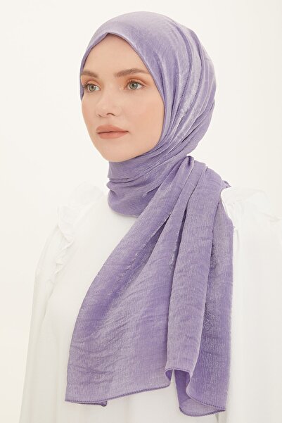 Armine Pırıltı Evening Dress Shawl Purple