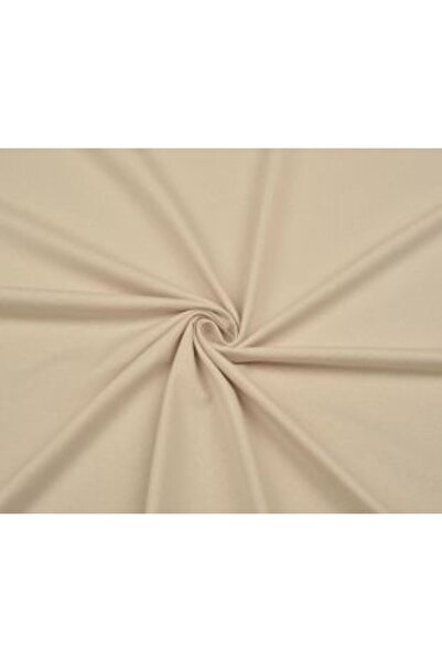 ÖZGÜR KUMAŞ قماش قطني ممشط 3 خيوط باللون البيج بدون أرفف