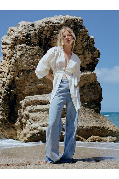 LC Waikiki Shawl Collar Plain Women's Kimono
