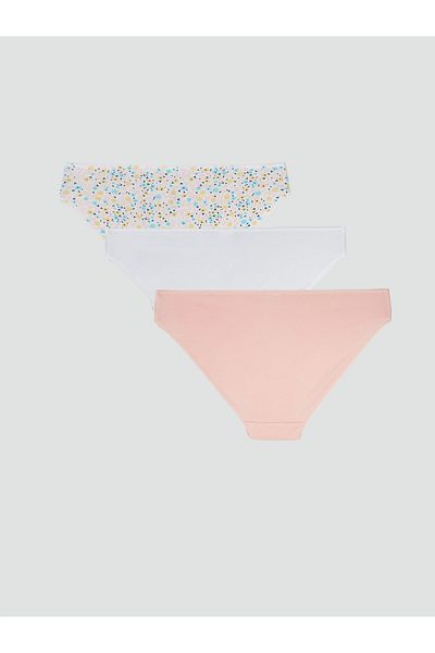 LC Waikiki Pachet de 3 chiloți bikini cu model