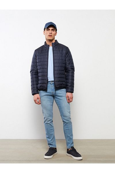 LC Waikiki Pufferjacke für Herren – Standardgröße, Stehkragen