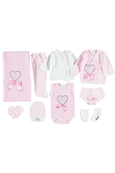 Buqete بدلة قطعة واحدة من الحمص مطبوعة باللؤلؤ، مجموعة من 10 قطع