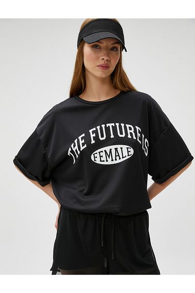 Koton T-Shirt - Schwarz - Regular Fit