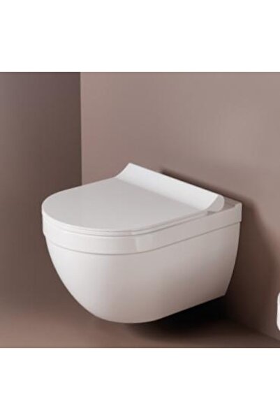 evdeniste Seramiksan Neon Rim-out Asma Klozet + Duroplast Yavaş Kapanır Kapak