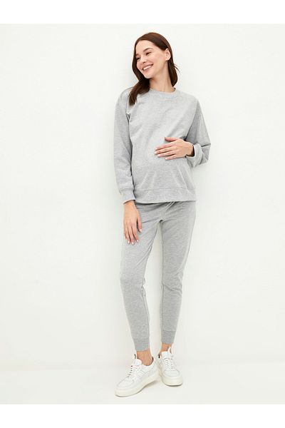 LC Waikiki LCW Straight Maternity Jogger Sweatpants with Abdominal Panels