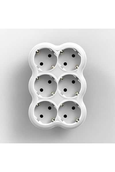 Toptancı Amca Hexagonal Grounded Plug Socket Multiplier Socket Plug Golyat Multiple Socket