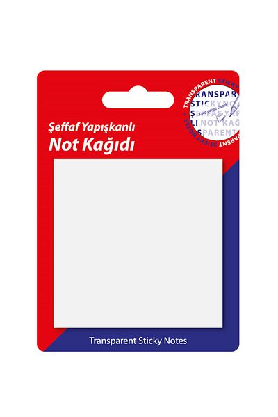 hobi market art Transparent Post-it Adhesive Note Paper 76x76 Mm50 Sheets