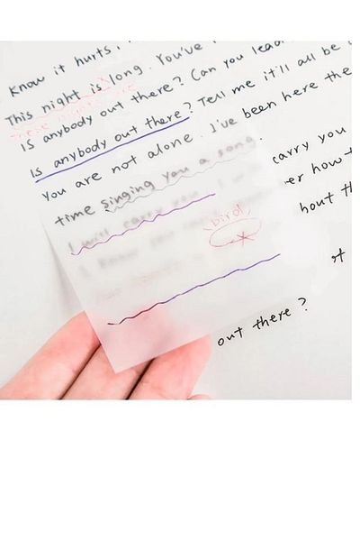 hobi market art Transparent Post-it Adhesive Note Paper 76x76 Mm50 Sheets
