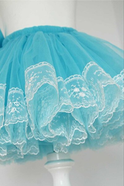 punicha Girl's Tutu Skirt (Turquoise)