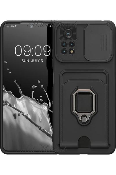m.tk moveteck حافظة لهاتف Xiaomi Redmi Note 12 Pro 4g مع عدسة الكاميرا المحمية من زحلقة حلقة منزلقة بطاقة عمل Zumasilikon