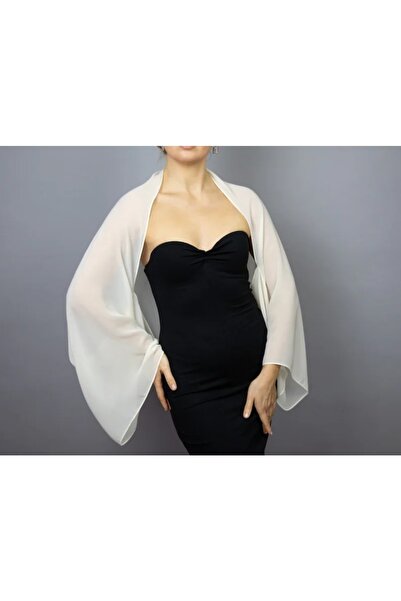 es moda shop Amylee şifon şal kırık beyaz