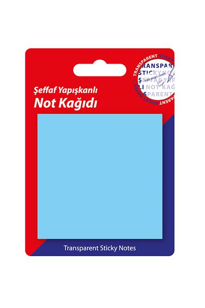 hobi market art Transparent Post-it Adhesive Note Paper Blue 76x76 Mm50 Sheets