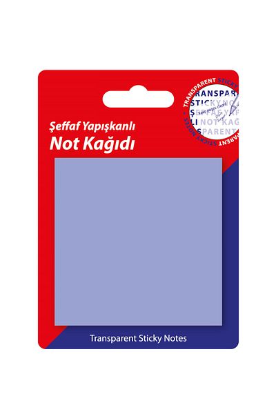 hobi market art Transparent Post-it Adhesive Note Paper Purple 76x76 Mm50 Sheets