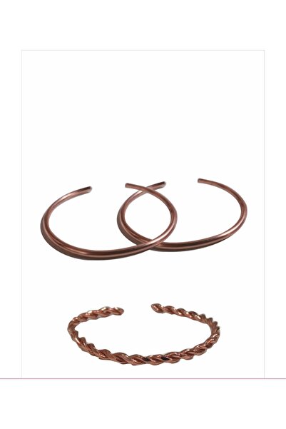 KAVELE %100 Saf Bakır Ince Bileklik Unisex
