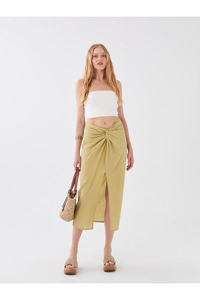 LC Waikiki Women's Pareo with Elastic Waist and Gather Detail