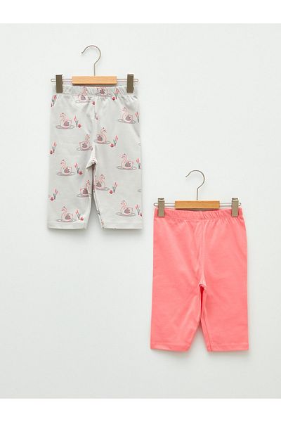 LC Waikiki Baby Girl Pajama Bottom with Elastic Waist, 2-Piece