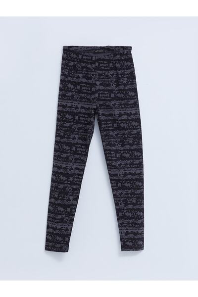 LC Waikiki Beli Lastikli Desenli Pamuklu Kadın Tayt