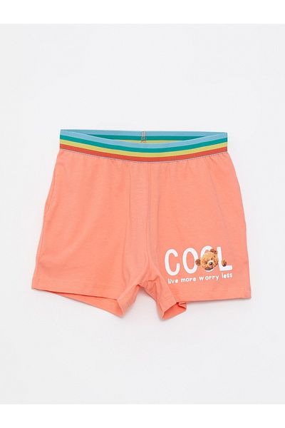 LC Waikiki Printed Elastic Waist Shorts for Girls