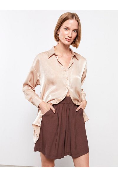 LC Waikiki Gerade Damen-Shorts – elastische Taille