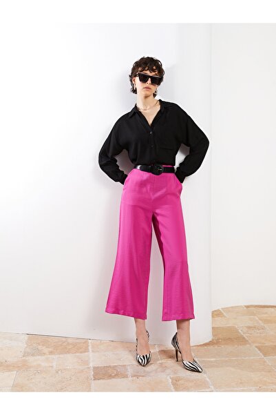 LC Waikiki Γυναικείο Κάπρι με ελαστική μέση και λεπτομέρεια επίπεδη τσέπη