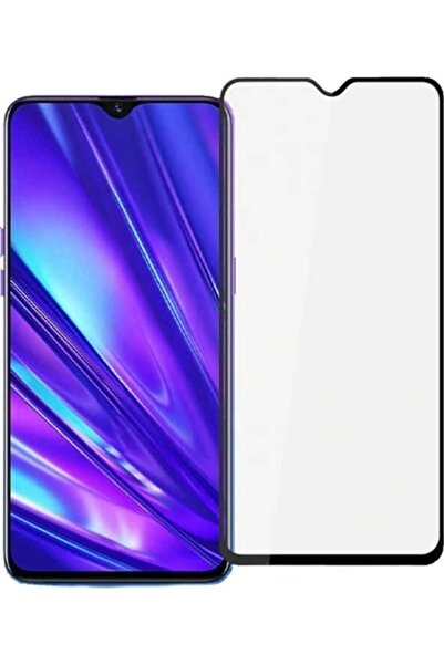 Case 4U Realme C21 Tam Kaplayan Tamperli Cam Ekran Koruyucu Curved Kırılmaz K...