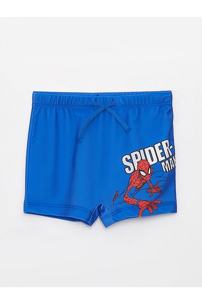 LC Waikiki Szorty kąpielowe dla chłopców z elastycznego materiału z nadrukiem Spiderman