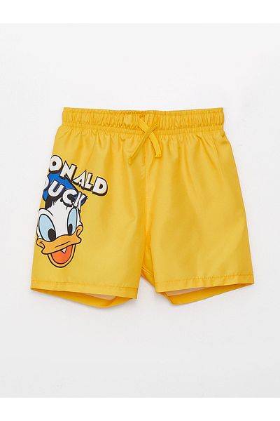 LC Waikiki Donald Duck Printed Baby Boy Sea Shorts